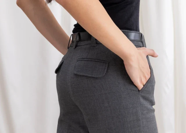 Grey tailored pants
