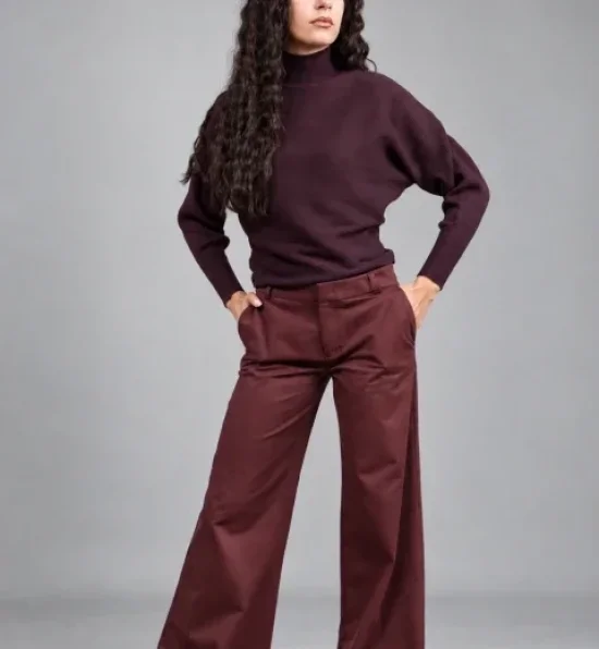 Wide-Leg Tailored Trousers